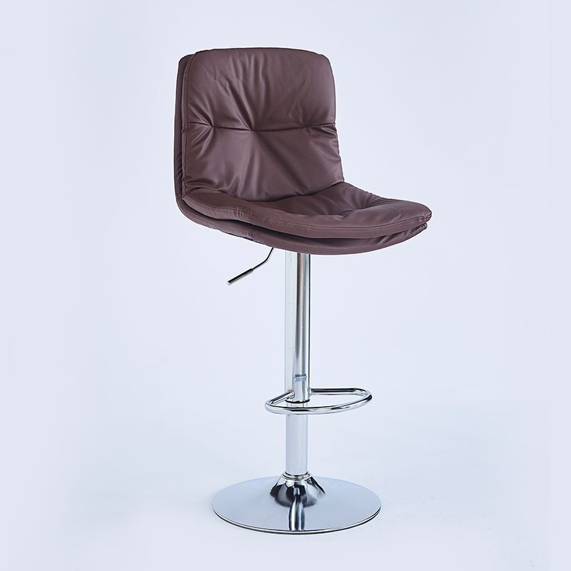 Silla de bar nórdica, respaldo moderno y simple, silla de bar de lujo, elevación y cajero giratorio, taburetes de bar altos. image 11
