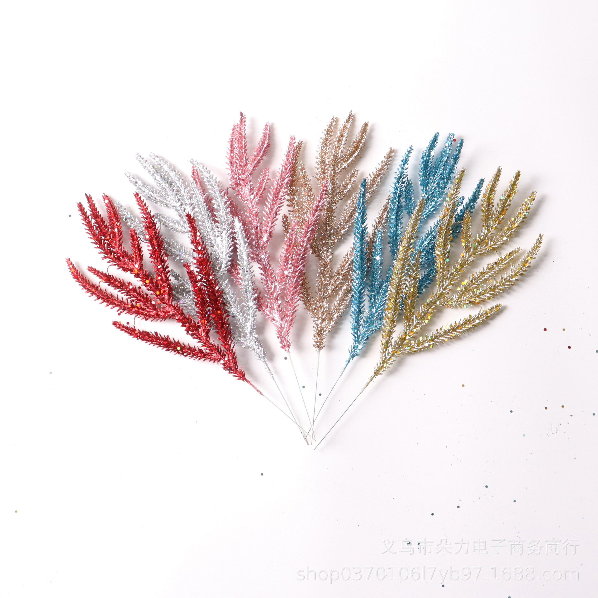 Duoli PE single -sided fine pentra gold powder leaves Christmas…