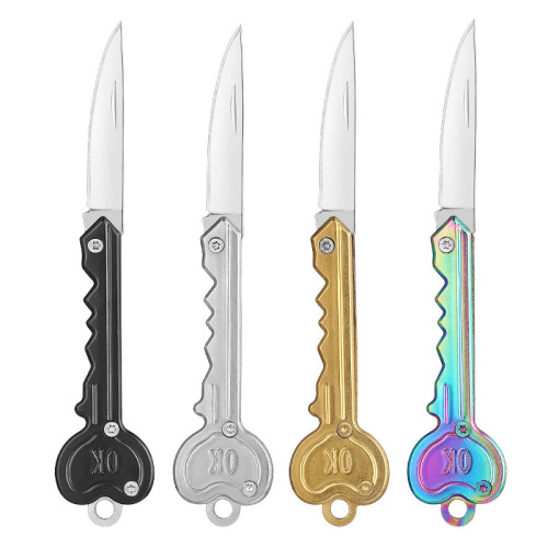 Outdoor Mini Pocket Knife Portable Key Knife Foldable Pocket Knife Outdoor Foldable OK Keychain Small Foldable Knife Wholesale