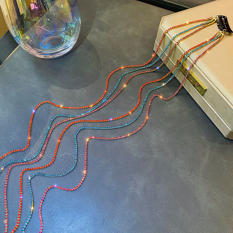 Shake the sound of the same flash diamond chain hairpin headdress tassel hairpin temperament braid dirty braid hair rope a generation of hair Shake the sound of the same flash diamond chain hairpin headdress tassel hairpin temperament braid dirty braid hair rope a generation of hair