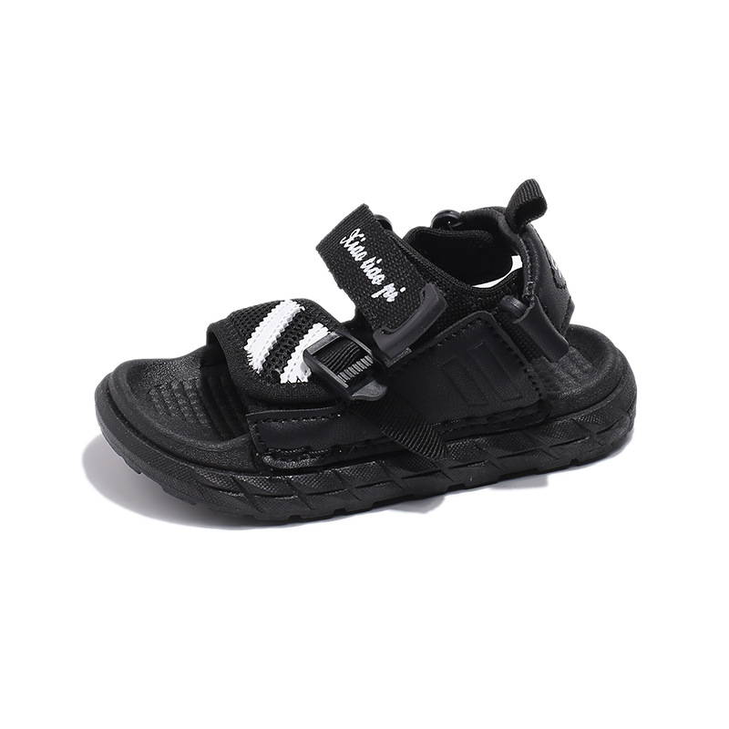 Sandalias para niños, suelas suaves, zapatos de playa con punta abierta, niños 2024, nuevos estilos de verano, sandalias deportivas para niños de mediana edad para niños