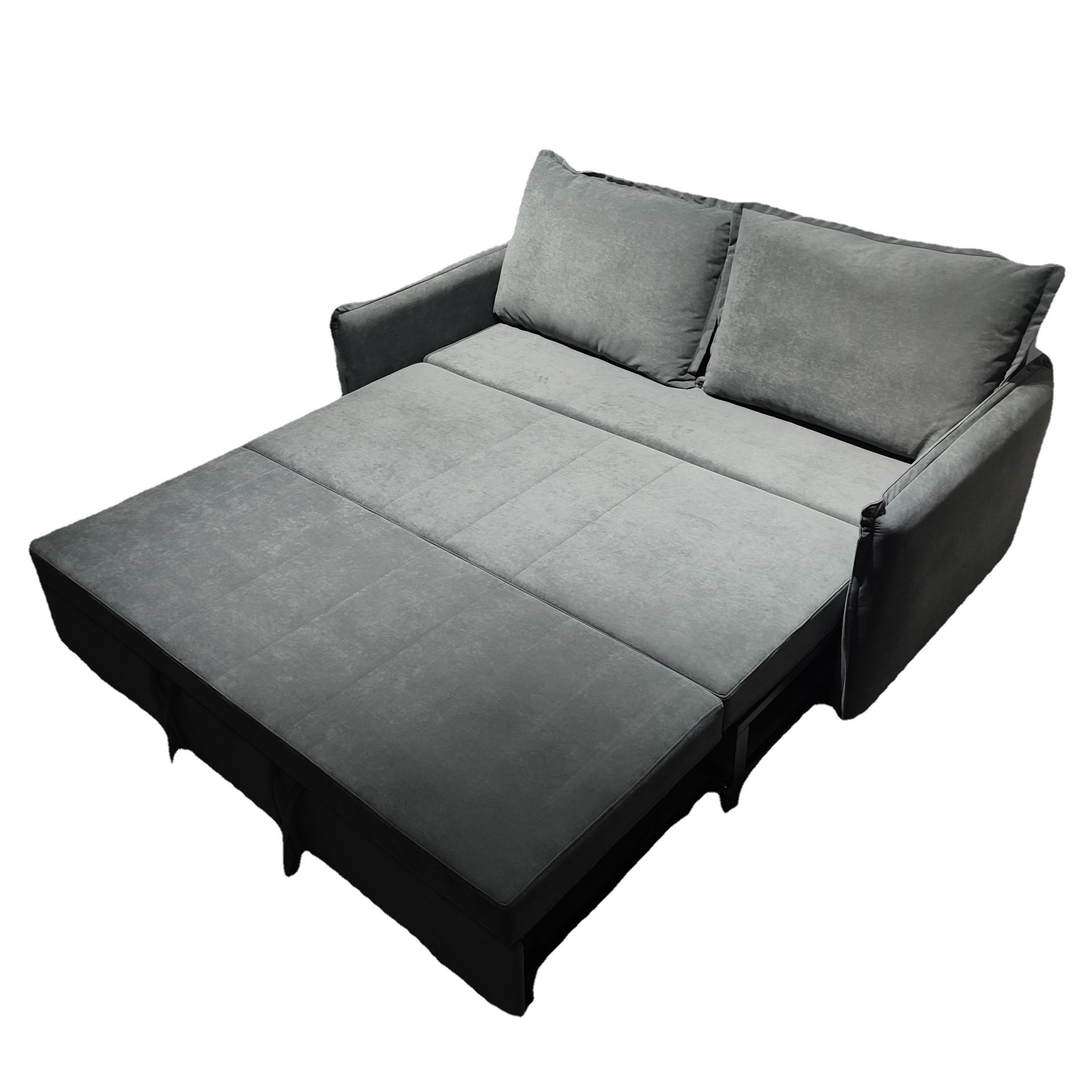 Apartamento sala de estar pequeña casa multifuncional sin lavado desmontable tecnología seda sofá cama empuje plegable peinado