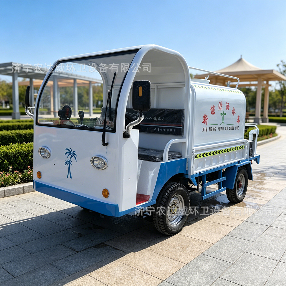 Cross-border foreign trade model of new energy sprinkler truck, electric spray truck for ports and docks, community property fog cannon dust suppression vehicle