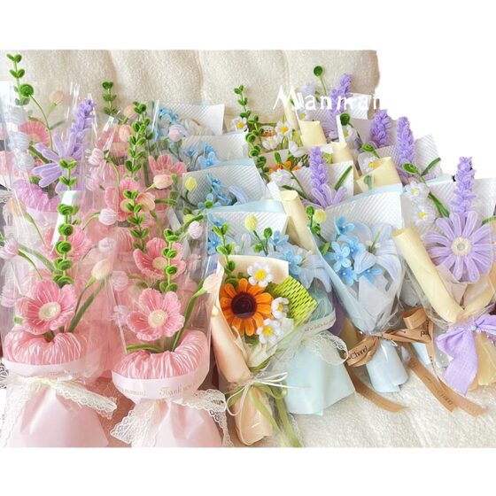 Graduation Season Send Teachers, Classmates, Girlfriends, Girlfriends, Twist Bars, Bouquets, Hand-woven Finished Products, Meet Bouquets, Tanabata
