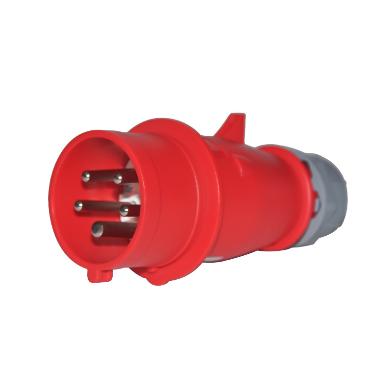 16A5芯IP44航空工业插头 三相电机换相专用 安全转换相序防逆转