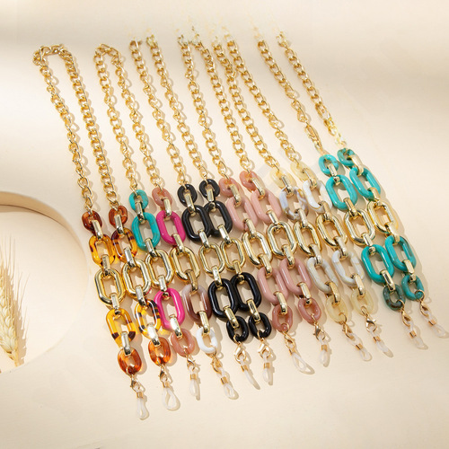 Manufacturer of Cross-border New Metal Lanyard, Necklace Anti-lost Strap, Fashion and Elegance Eyeglass Chain Accessories