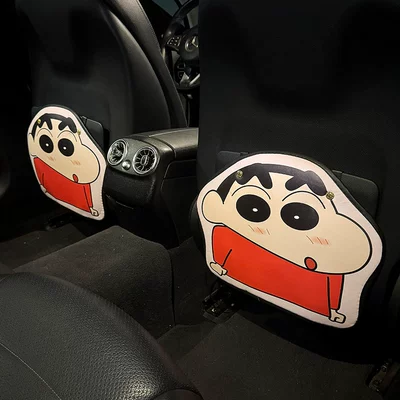 Crayon Shin-Chan Car Seat Back Anti-Kick Pad for Women Cute Car Leather Seat Back Anti-Fouling Pad Cartoon Protective Pad (Chair back anti-kick pad) - crayon-shin-chan-2-pictures