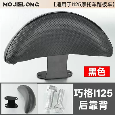 Electric car rear backrest I125 Cruiser and Eagle Scooter - qiaoge-i125-black-backrest-bracket-screws-no-specifications