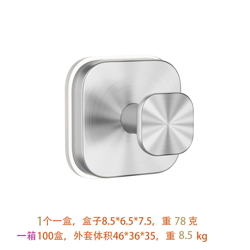 クロスボーダーステンレス鋼吸盤フック金属フック強粘着フックコートフックバスローブフックホルダー浴室キッチン|undefined