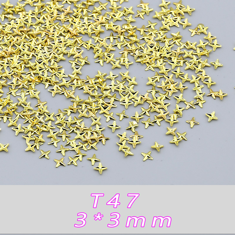 T47--(3*3mm) 금속 별