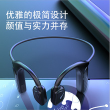 新款跨境MD04骨傳導藍牙耳機5.0無線掛耳式不入耳運動防水頭戴式