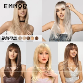 假发长卷发;长直发假发;假发短直发