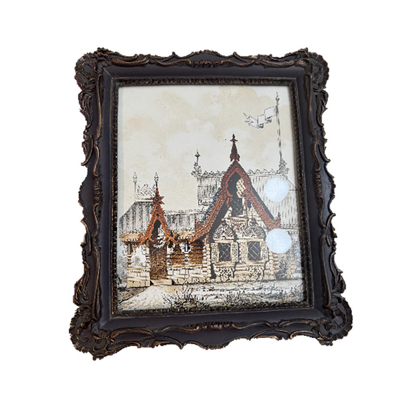 French Medieval Carved Photo Frame European Retro Resin Double-Layer Relief Oil Painting Frame Background Wall Decoration Combination Hanging Painting French Medieval Carved Photo Frame European Retro Resin Double-Layer Relief Oil Painting Frame Background Wall Decoration Combination Hanging Painting