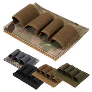 Outdoor 4-Hole Velcro Bag Accessory Multifunctional Tactical Bulk Tool Pouch Bullet Bag Expansion Tool Pouch