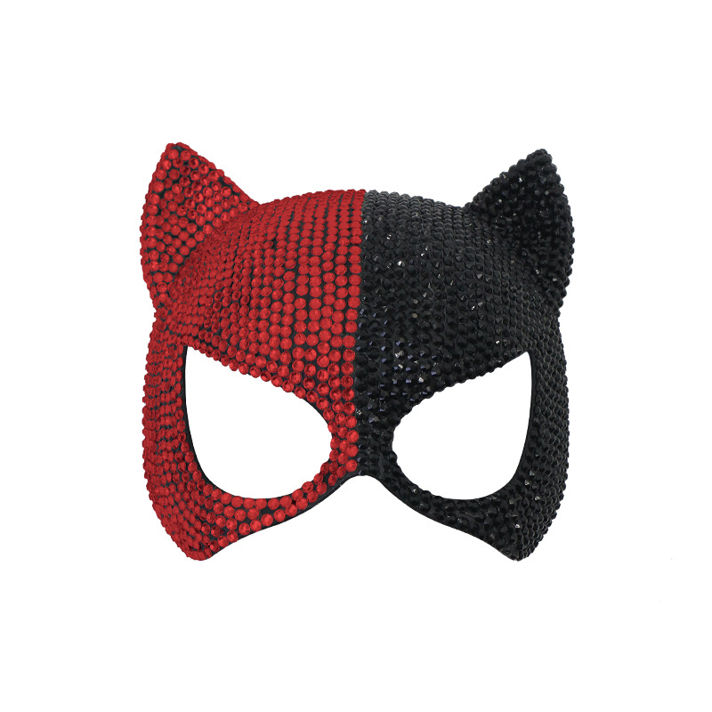 Diamante de alta calidad máscaras de baile de baile gatos máscaras sexuales de Halloween gatos máscaras avanzadas accesorios de fiesta