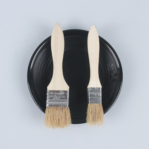 Manufacturer wholesale 2-pack barbecue brush portable bristle baking barbecue seasoning brush outdoor supplies paint brush