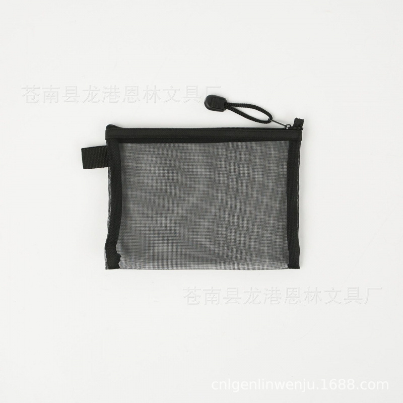 Bolsa de maquillaje de malla personalizada simple portátil de gran capacidad de viaje bolsa de almacenamiento portátil bolsa de lavado