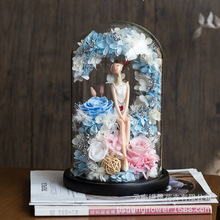 永生花成品清新小天使女友生日礼物情人节花店补货款含精美礼盒