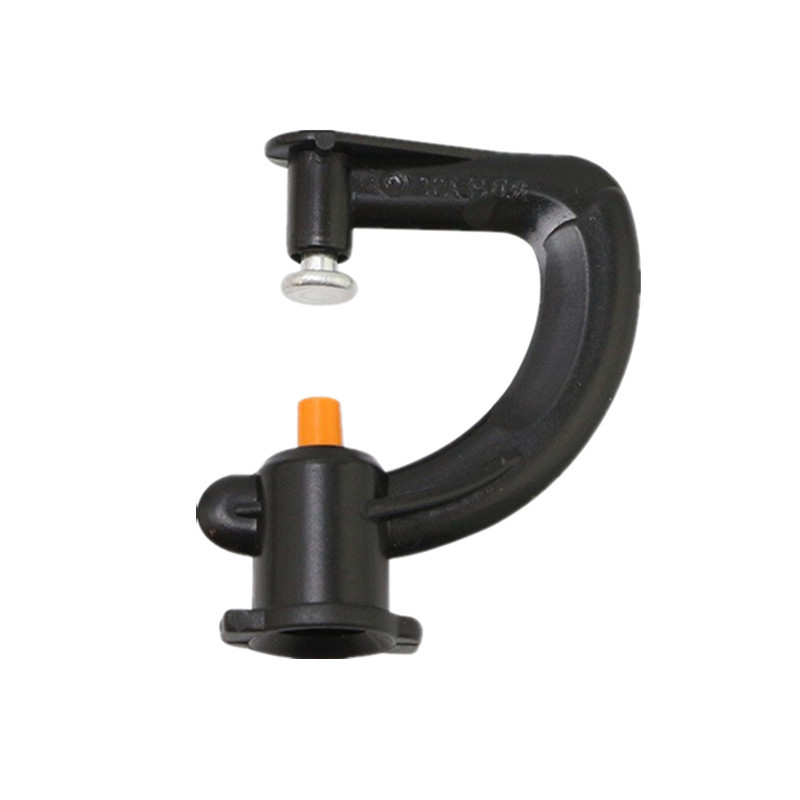 Cabezal de aluminio de riego atomizado al por mayor, microaspersores tipo G atomizado, césped verde, inserción de 360 grados, suspensión invertida, eliminación de polvo