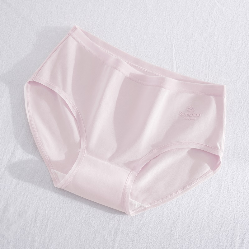 Calzoncillos de algodón puro para niñas japonesas de cintura media pantalones cortos de triángulo cabeza de algodón entrepierna antibacteriana para niñas bragas transpirables sin costuras para mujeres