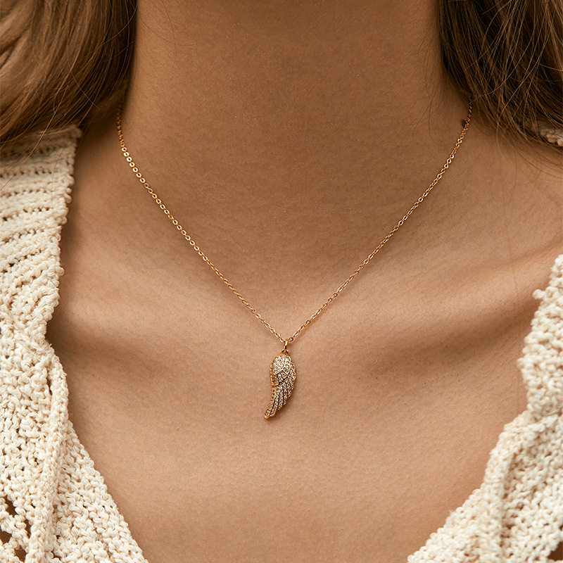1 Piece Quantity Daily Occasion Elegant Heart Shape Copper Plating Inlay Zircon Pendant Necklace