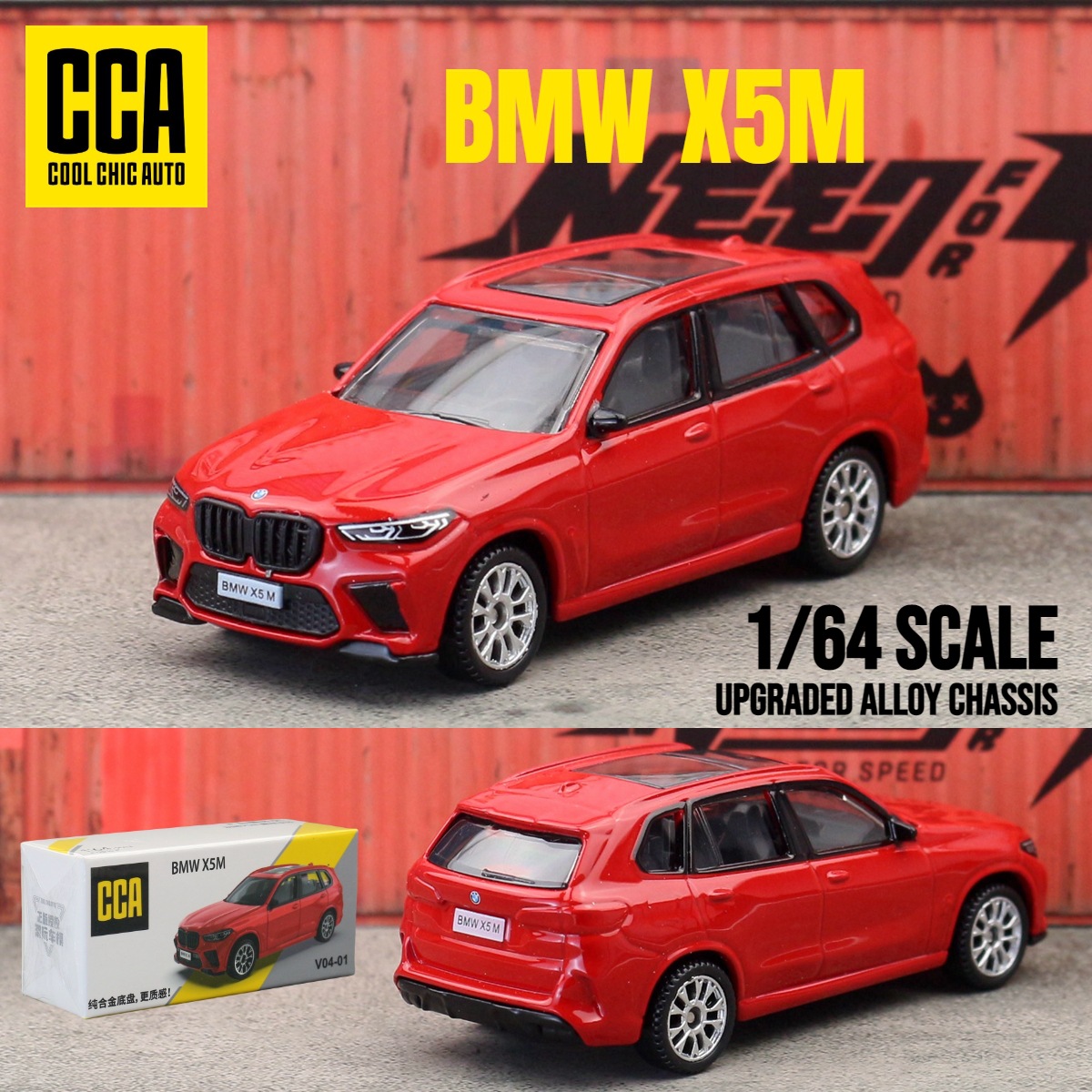 CCA Chaiper 1 / 64 modelo de automóvil de aleación completa versión dura de automóvil deportivo sedán caja de fósforos deslizante coche de juguetes para niños