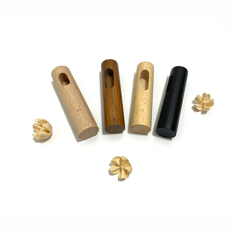木製ハンドル調理器具水筒水杯木柄実木通孔ハンドル工具ケヤキ取っ手にロゴを付けることができる|undefined