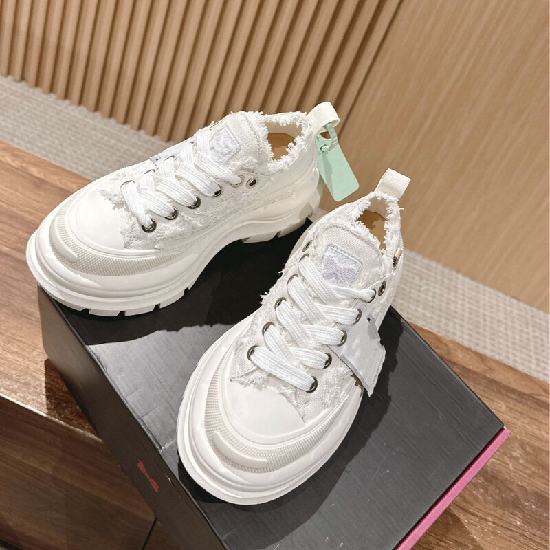 Tan Jianci 2.0 スターと同じスタイルのダッドシューズカジュアルレースアップ厚底多用途カラーブロックキャンバスシューズ小柄な人向け|undefined