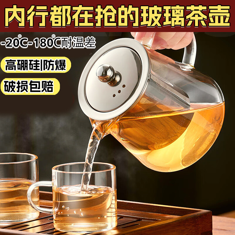 glass teapot for home use