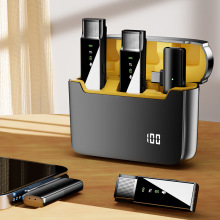 跨境无线领夹麦克风充电仓S16抖音直播网课2.4G降噪领夹式麦克风