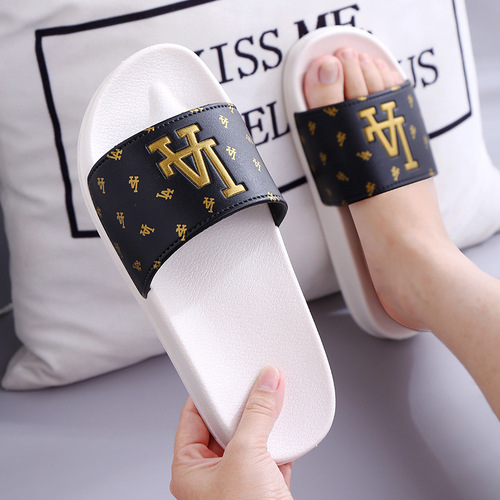 Home Slippers Indoor Non-slip Cool Towel Slippers Summer Outdoor Wear Casual Durable Slippers Couple Fashion Trendy Women's One-piece Slippers