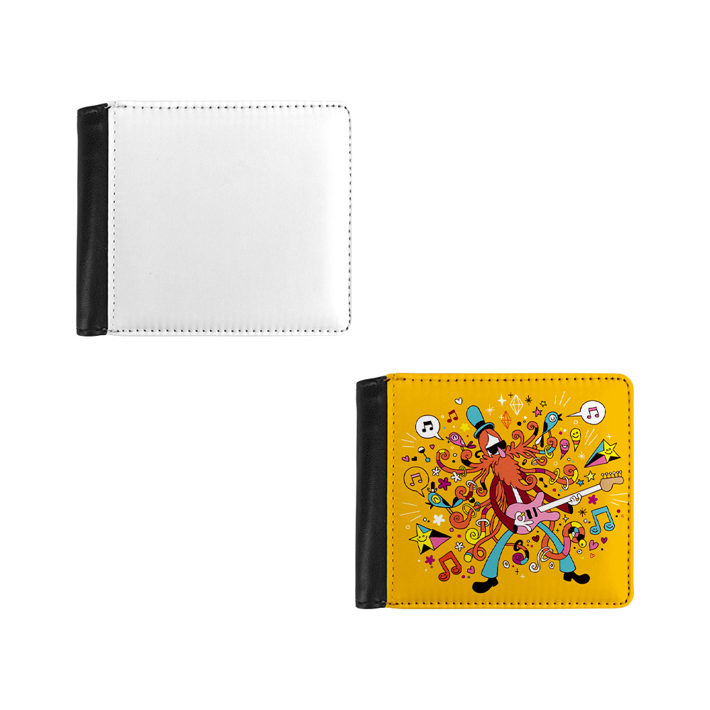 Fábrica directa de sublimación caliente en blanco billetera flip unilateral tarjeta de impresión portátil al por mayor