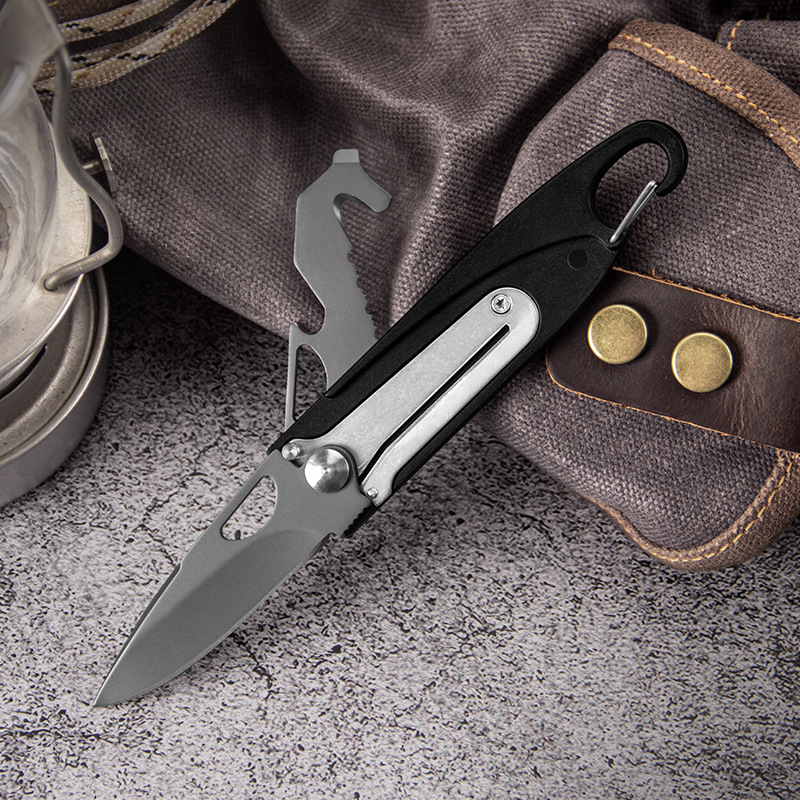 EDC随身工具折刀露营随身便携多功能小刀野营口袋刀户外折叠刀