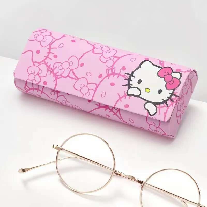 Cross-Border New Model Pink Cute Kt Cat Handmade Glasses Storage Box for Myopia Glasses and Sunglasses, Pressure-Resistant and Drop-Resistant Glasses Case Cross-Border New Model Pink Cute Kt Cat Handmade Glasses Storage Box for Myopia Glasses and Sunglasses, Pressure-Resistant and Drop-Resistant Glasses Case