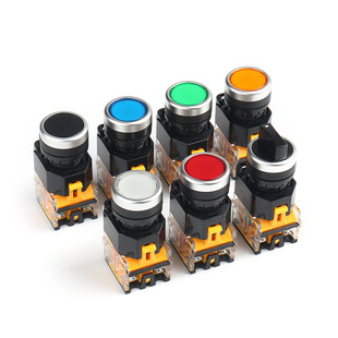 Guangke Button LA38 Button Self-resetting Self-loCking SeCond-speed Three-speed Knob Power SwitCh Silver ContaCt LA22C-11