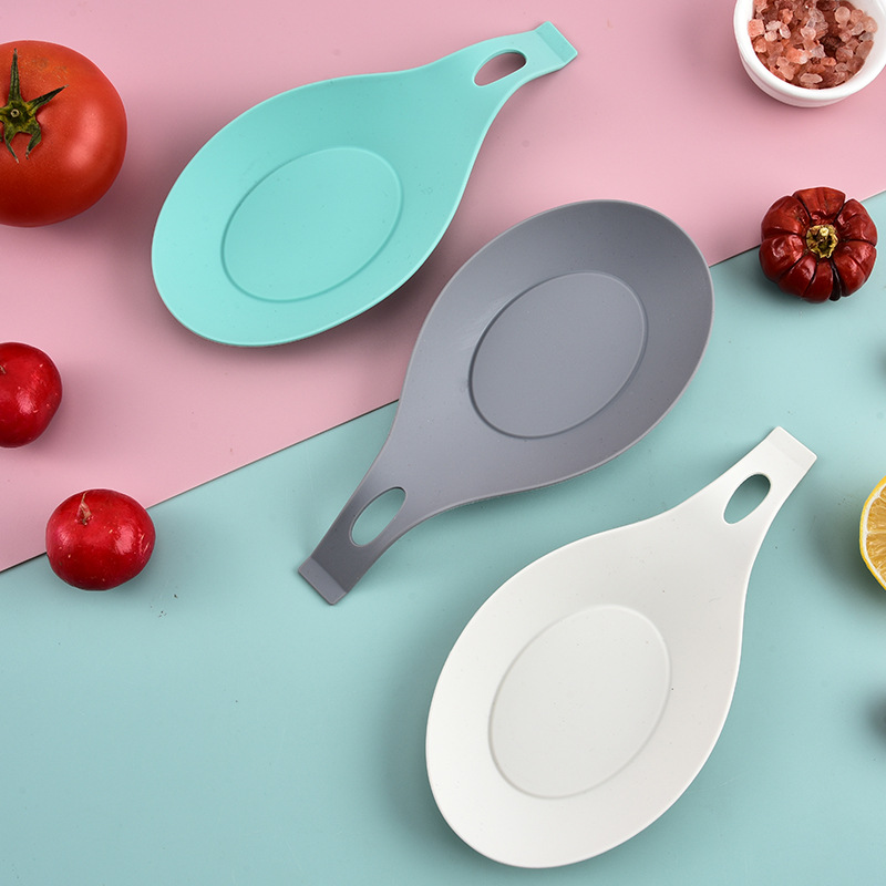 Cocina de silicona estera condimento plato más cuchara pad grado alimenticio condimento plato vajilla aislamiento cuchara pad