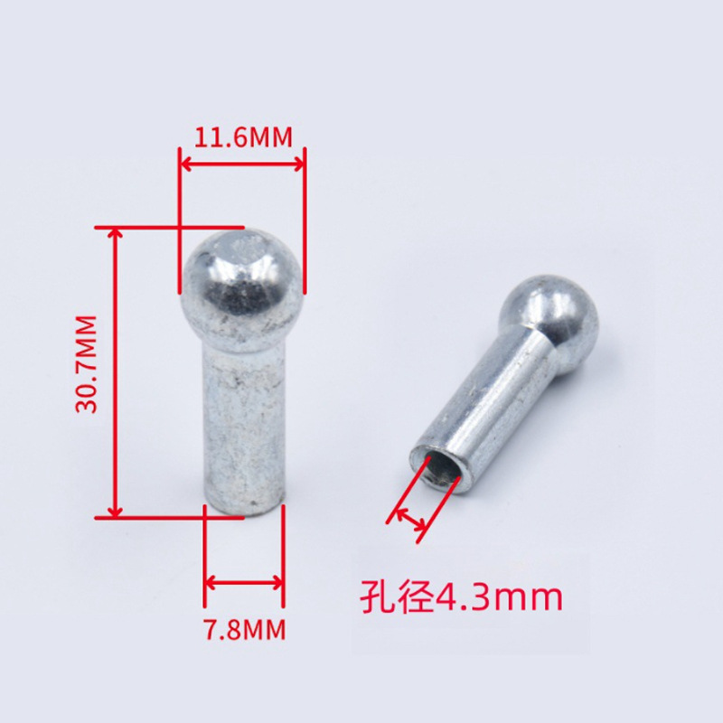 6MM 강철 와이어 로프가 있는 볼 헤드 터미널