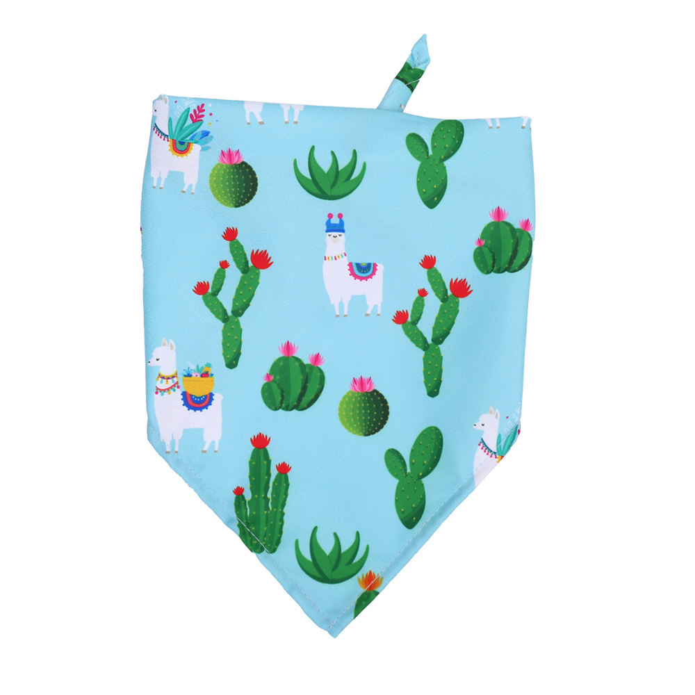 Fábrica de dibujos animados adorables toallas de saliva para mascotas perros toallas triangulares para mascotas perros pequeños y medianos bufandas para mascotas