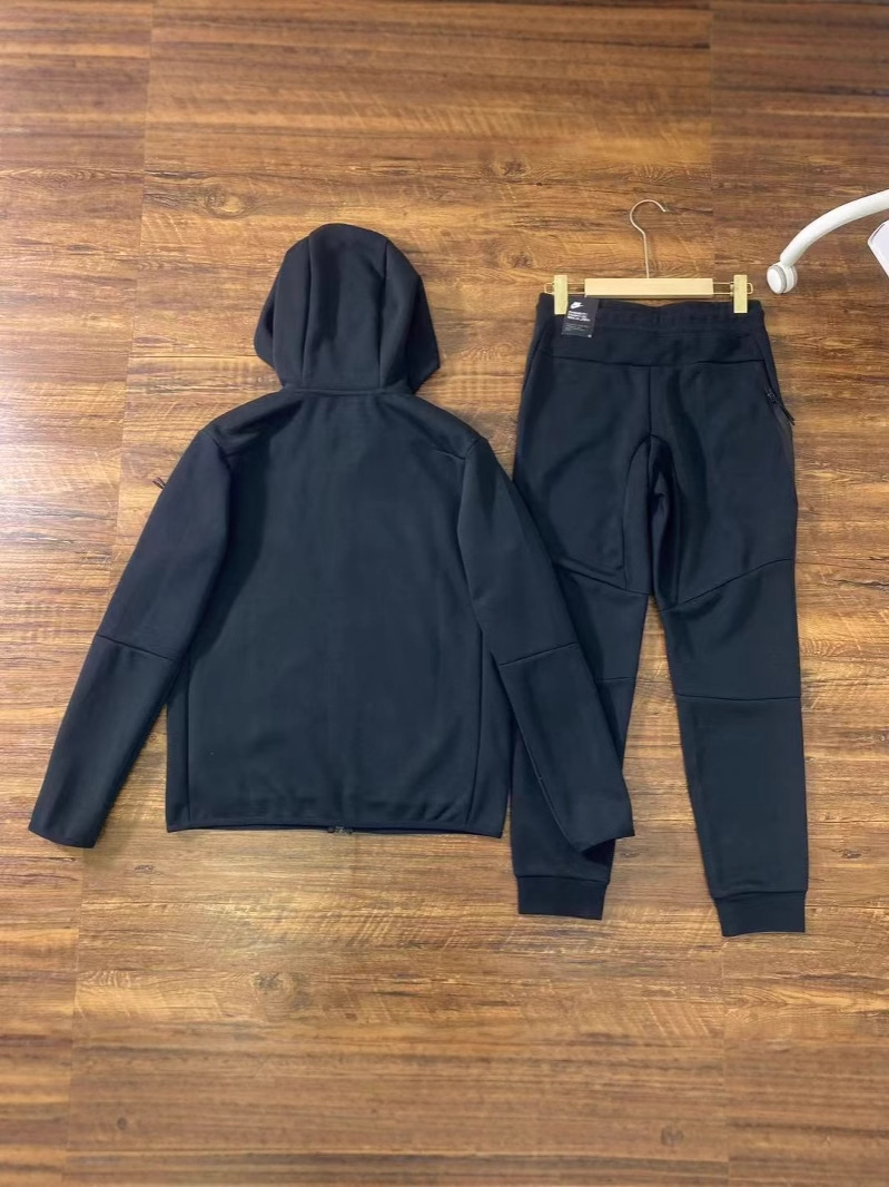 Cremallera lateral con capucha deportiva casual para hombre 2025 490 y 163 Set