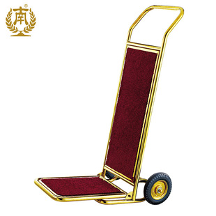 Guangzhou South Star Hotel Lobby Hotel Lobby Guest Bag Push Luggage Car Mirror Gold Stainless Steel Trolley XL-2