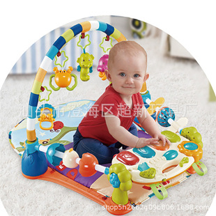 Children's Multifunctional Toy Kicking Piano Baby Fitness Rack Piano Pedal Piano Music Blanket