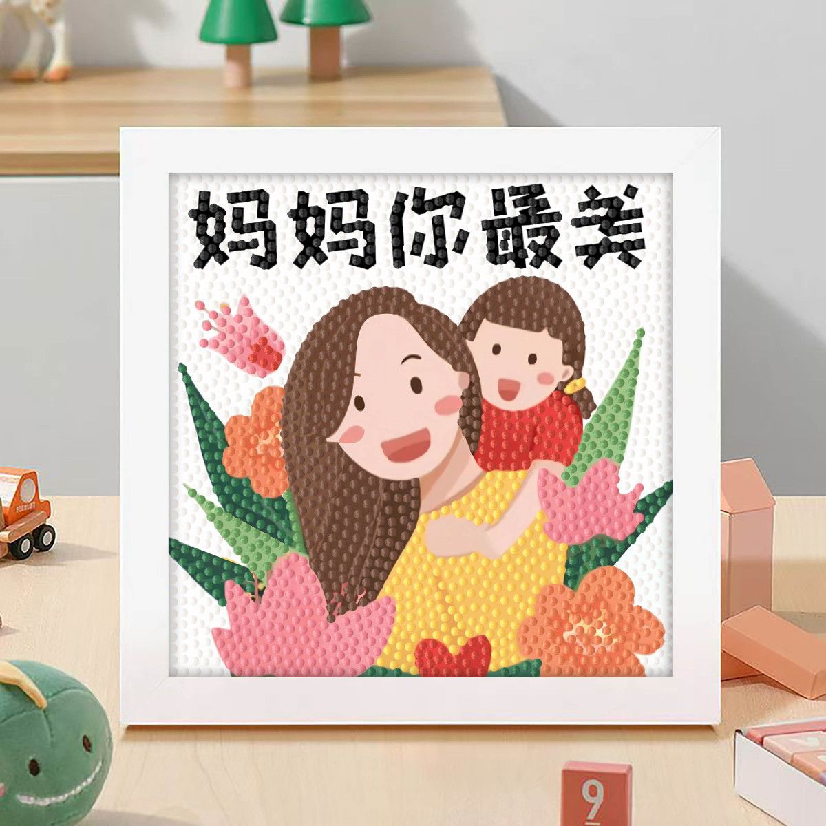 Diamante infantil DIY hecha a mano con material de marco paquete de dibujos animados Sanliou pegatinas de diamante regalo al por mayor pinturas de mampostería