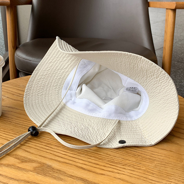 Solid quick dry travel thin denim climbing sun hat for men and women