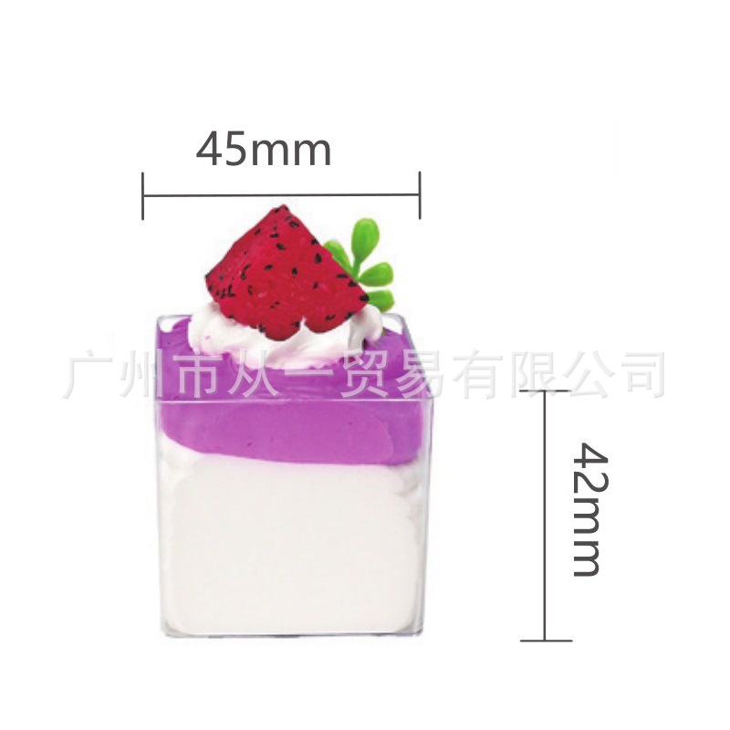 Vaso Desechable con Tapa para Pudín y Postres de Plástico PS Transparente