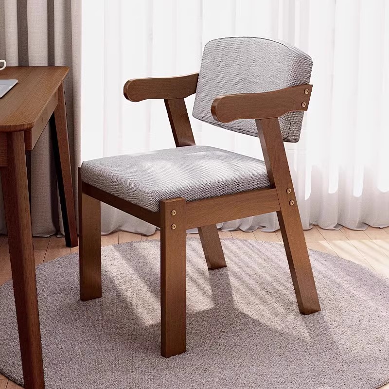 Mesa y silla de comedor de madera maciza doméstica 2025 nueva sala de estar comedor mesa de computadora rectangular tabla de madera grande