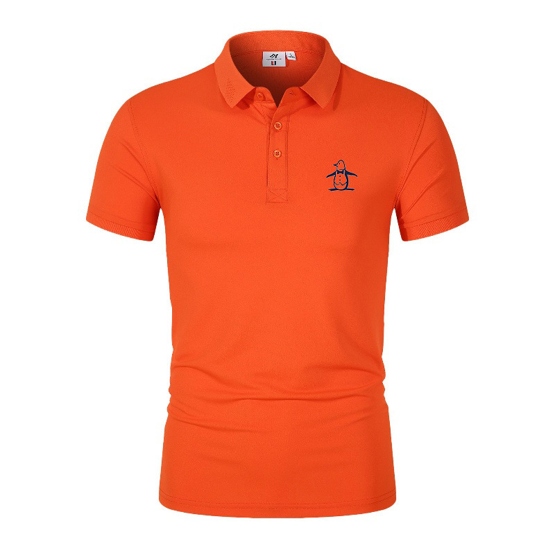 Summer Hot-selling New Men's Solid Color Lapel T-shirt Couple Casual Breathable Polo Shirt_viptrois.com