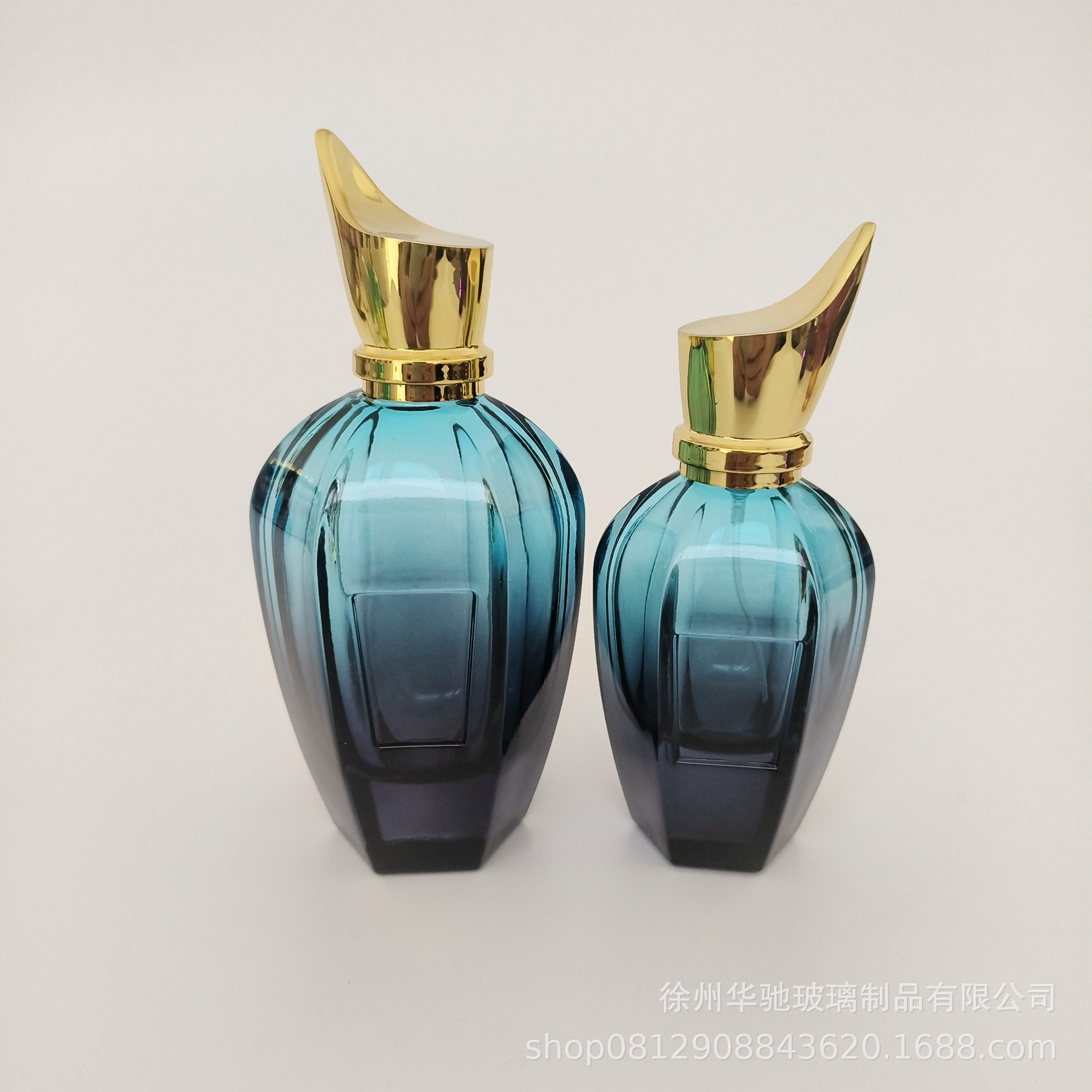 Inventario de 50ml botellas de spray de fragancia de 100ml botellas vacías de perfumes de vidrio de color para mujeres