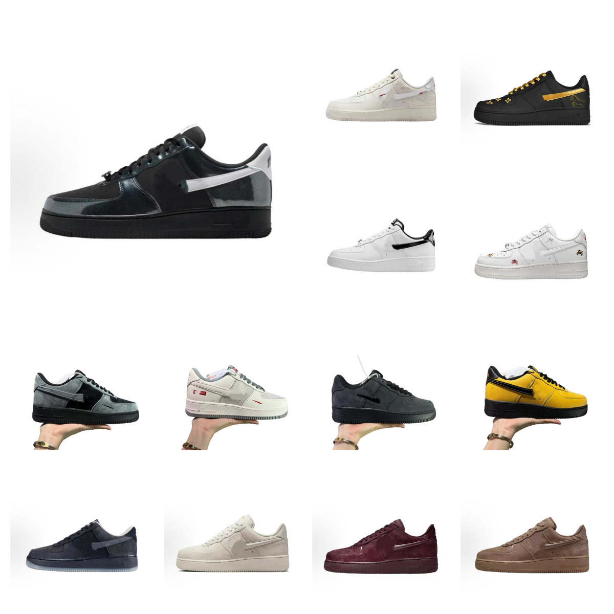 Cross-Border High-Quality Aar Force1 Non-Slip, Fashionable, Breathable, Versatile, Classic Low-Top Sneakers for Men and Women