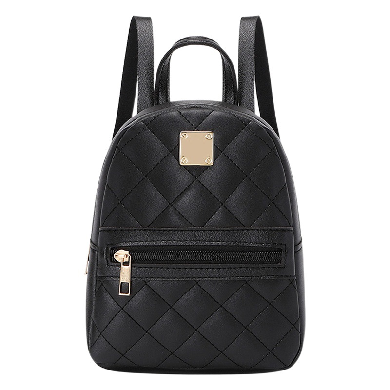 Mochila pequeña bordada simple de moda Mochila de las niñas de estilo coreano Mochila de mujer de estilo occidental entrega de una sola pieza