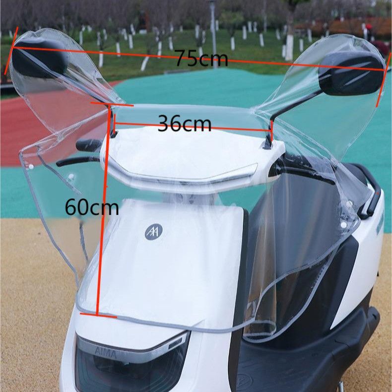 Universal – Dashboard Windshield Universal Rainproof Dust Auto Parts and Accessories - rain-cover-transparent-with-mirror-cover-regular-style